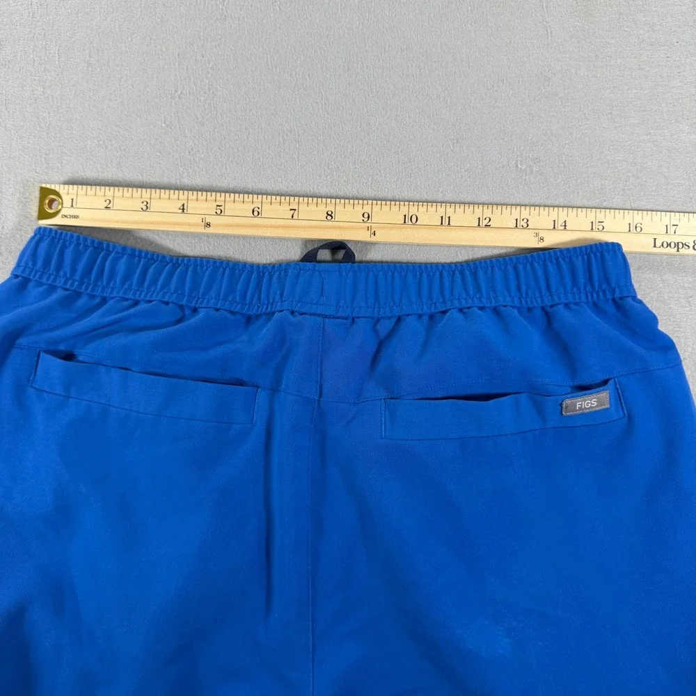 FIGS Scrub Jogger Pants Mens Large Royal Blue Drawstring Medical